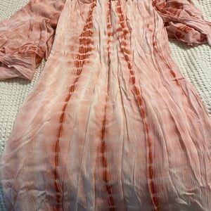 Pink and Orange Tie-Dye Dress